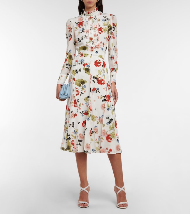 Erdem Constance floral silk blouse