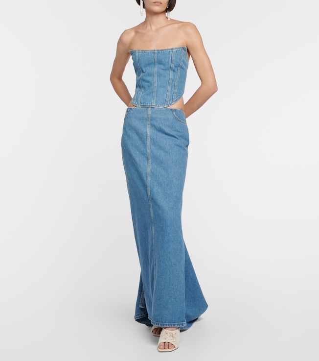 Magda Butrym Denim bustier